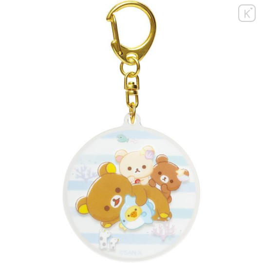 Japan San-X Secret Acrylic Key Chain - Rilakkuma / Ocean Relax Mood - 6