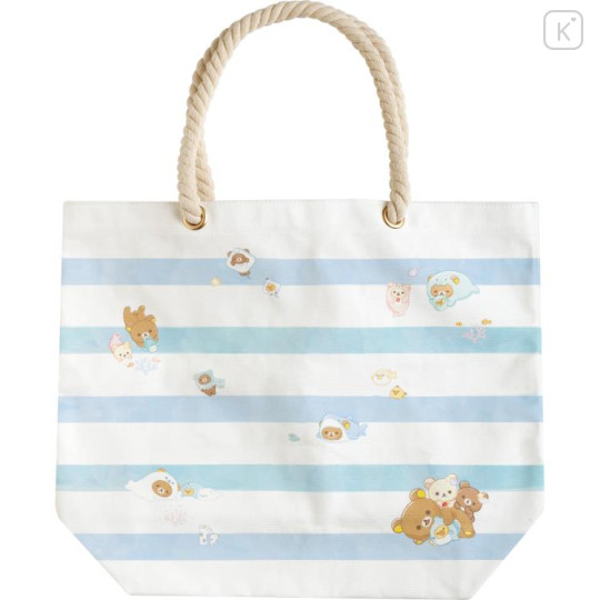 Japan San-X Tote Bag - Rilakkuma / Ocean Relax Mood - 1