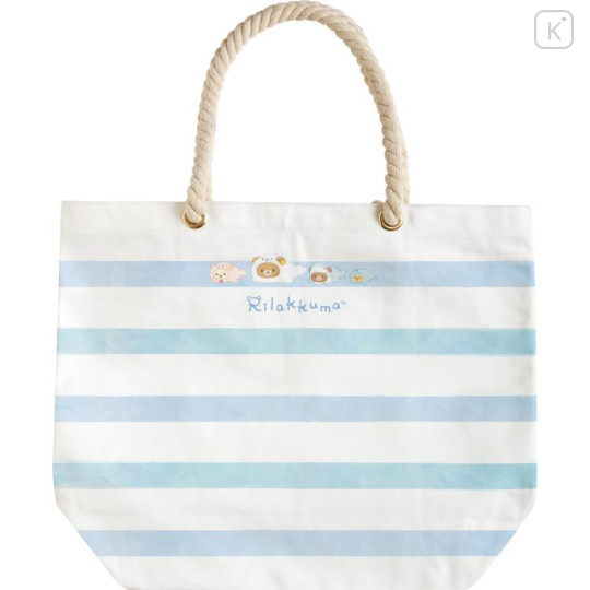 Japan San-X Tote Bag - Rilakkuma / Ocean Relax Mood - 2