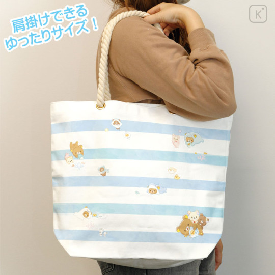 Japan San-X Tote Bag - Rilakkuma / Ocean Relax Mood - 3