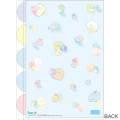 Japan San-X 5 Pockets A4 Index Holder - Sumikko Gurashi / Gradient Glass - 2