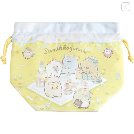 Japan San-X Insulated Drawstring Bag - Sumikko Gurashi / Picnic - 1