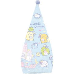 Japan San-X Hair Cap Towel - Sumikko Gurashi / Sea Castle Blue