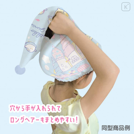 Japan San-X Hair Cap Towel - Sumikko Gurashi / Sea Castle Pink - 2