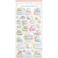 Japan San-X Squishy Glitter Sticker - Sumikko Gurashi / Shirokuma Hometown A - 1