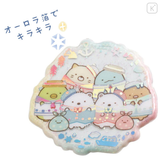 Japan San-X Squishy Glitter Sticker - Sumikko Gurashi / Shirokuma Hometown A - 2