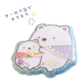 Japan San-X Squishy Glitter Sticker - Sumikko Gurashi / Shirokuma Hometown B - 2