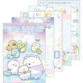 Japan San-X A6 Notepad - Sumikko Gurashi / Shirokuma Hometown A - 1