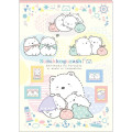 Japan San-X Double-sided A5 Clear Holder - Sumikko Gurashi / Shirokuma Hometown B - 1