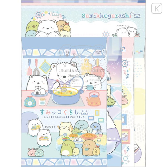 Japan San-X Letter Writing Volume Set - Sumikko Gurashi / Shirokuma Hometown B - 1