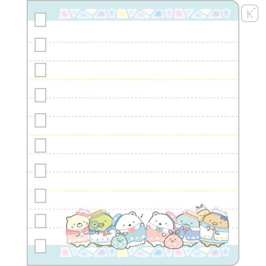 Japan San-X SP Notebook with Clear Pocket - Sumikko Gurashi / Shirokuma Hometown A - 2