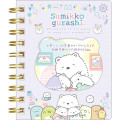 Japan San-X SP Notebook with Clear Pocket - Sumikko Gurashi / Shirokuma Hometown B - 1