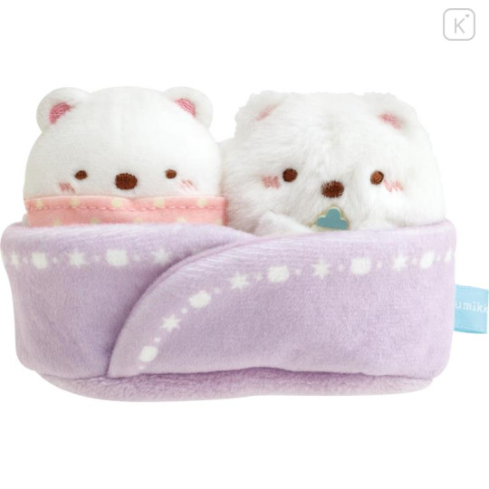 Japan San-X Tenori Plush (SS) 2pcs Set - Sumikko Gurashi / Shirokuma Hometown - 1