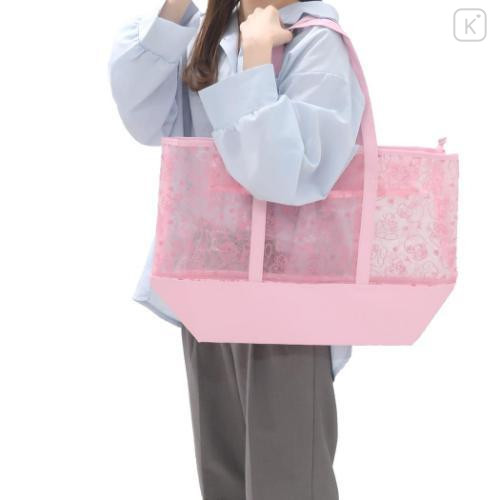 Japan Sanrio Wide Tulle Tote Bag - My Melody - 6
