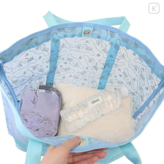 Japan Sanrio 2-Layer Tulle Tote Bag - Cinnamoroll - 3