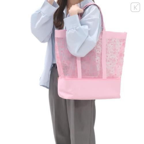 Japan Sanrio 2-Layer Tulle Tote Bag - Cinnamoroll - 6