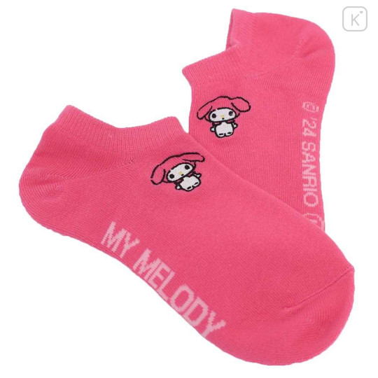 Japan Sanrio Embroidery Sneaker Socks - My Melody - 2