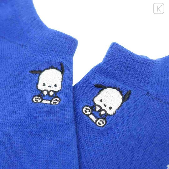 Japan Sanrio Embroidery Sneaker Socks - Pochacco - 3