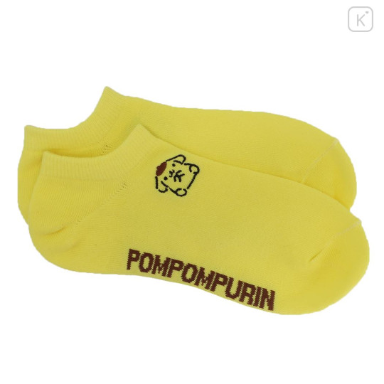 Japan Sanrio Embroidery Sneaker Socks - Pompompurin - 1