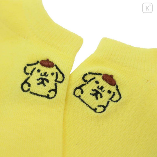 Japan Sanrio Embroidery Sneaker Socks - Pompompurin - 3
