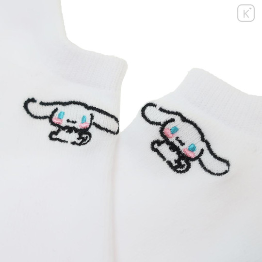 Japan Sanrio Embroidery Sneaker Socks - Cinnamoroll - 3