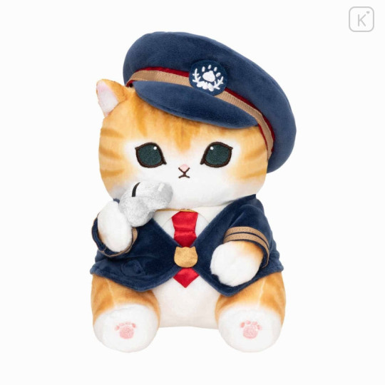 Japan Mofusand Plush Toy (S) - Cat / Station Master Nyan - 4