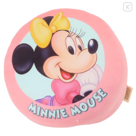 Japan Disney Puff Cushion - Minnie Mouse / Retro - 1