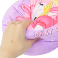 Japan Disney Puff Cushion - Daisy Duck / Retro - 3