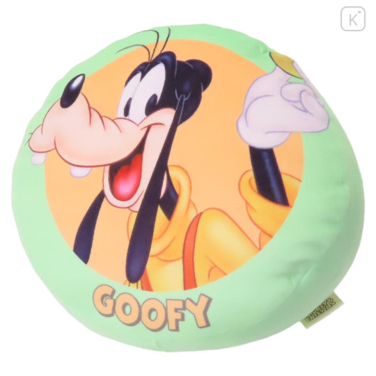 Japan Disney Puff Cushion - Goofy / Retro - 1
