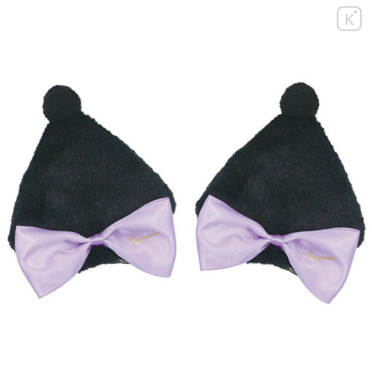 Japan Sanrio Cosplay Hair Clip - Kuromi Ears : Ribbon - 1