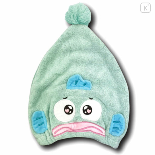 Japan Sanrio Quick Dry Hair Cap Towel - Hangyodon / Puppy Eyes - 1