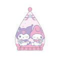 Japan Sanrio Quick Dry Hair Cap Towel - Kuromi & My Melody / Pink Flora - 2