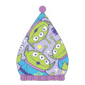 Japan Disney Quick Dry Towel Hair Cap - Little Green Men / Purple - 2