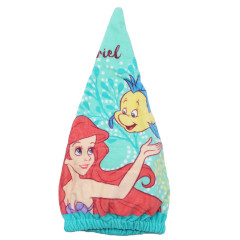 Japan Disney Quick Dry Towel Hair Cap - Ariel & Flouder