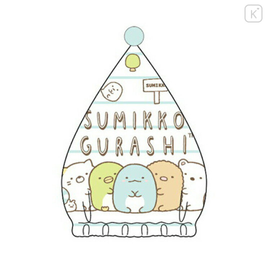 Japan San-X Quick Dry Hair Cap Towel - Sumikko Gurashi / White - 2