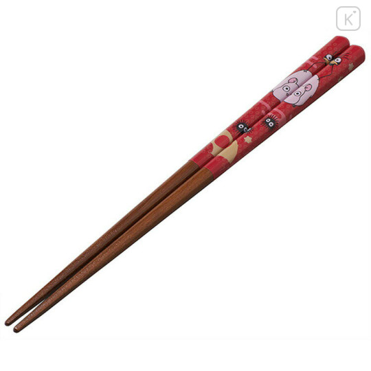 Japan Ghibli 21cm Natural Wood Chopsticks - Spirited Away / Red - 1