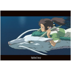 Japan Ghibli A4 Clear File - Spirited Away / Movie Scene Ride on Haku