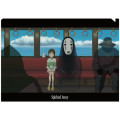 Japan Ghibli A4 Clear File - Spirited Away / Movie Scene Train - 1