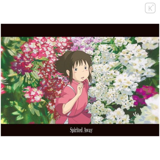 Japan Ghibli A4 Clear File - Spirited Away / Movie Scene Flowers - 1