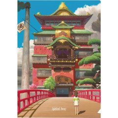 Japan Ghibli A4 Clear File - Spirited Away / Movie Scene Work Place