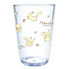 Japan Pokemon Acrylic Clear Tumbler - Pikachu / Number025