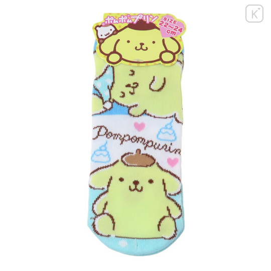 Japan Sanrio Socks - Pompompurin / Smile - 1