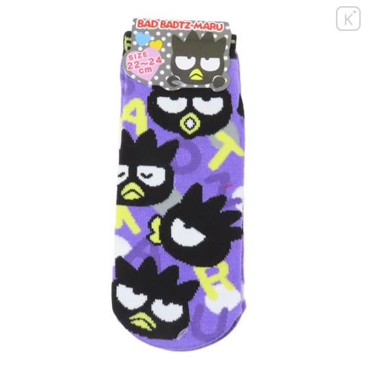 Japan Sanrio Socks - Bad Badtz-maru / Purple - 1