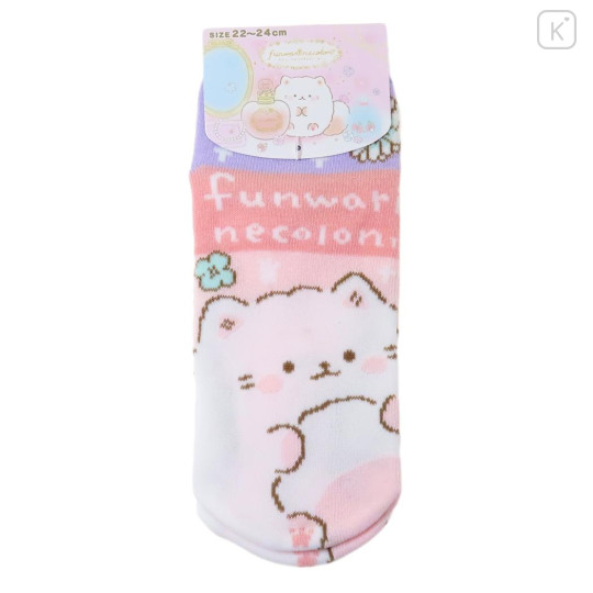 Japan San-X Socks - Funwarinecolon / Fluffy Cat - 1