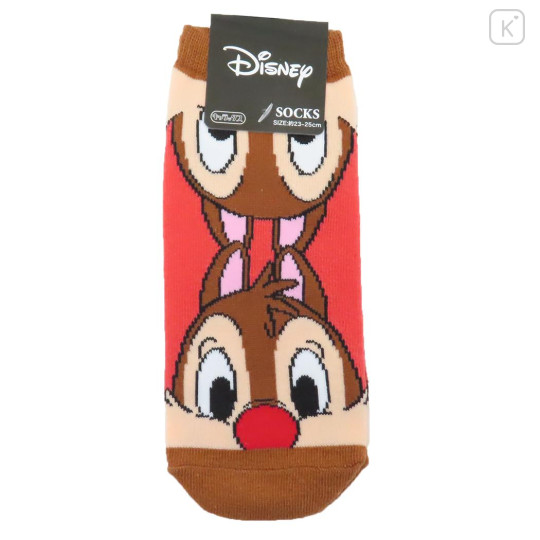 Japan Disney Socks - Chip & Dale / Red - 1