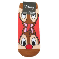Japan Disney Socks - Chip & Dale / Red