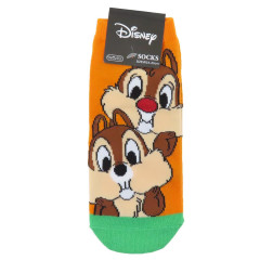 Japan Disney Socks - Chip & Dale / Orange
