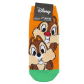 Japan Disney Socks - Chip & Dale : Orange - 1