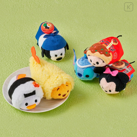 Japan Disney Store Tsum Tsum Mini Plush (S) - Minnie Mouse / Japanese Food Okonomiyaki - 4