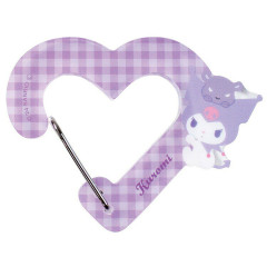 Japan Sanrio Carabiner Accessory Holder - Kuromi / Heart